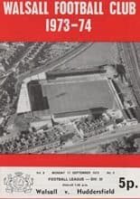 Walsall v Huddersfield Town 17-Sep-1973