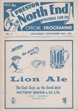 Preston North End v Huddersfield Town 28-Sep-1963