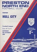 Preston North End v Hull City 19-Oct-1968