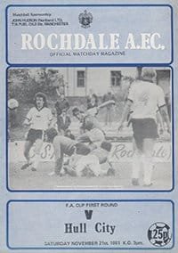 Rochdale v Hull City 21-Nov-1981