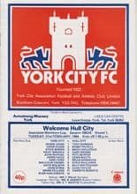 York City v Hull City 21-Feb-1984