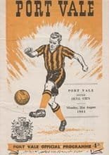 Port Vale v Hull City 21-Aug-1961
