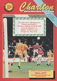 Charlton Athletic v Hull City 22-Dec-1990