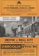 Oxford United v Hull City 24-Aug-1968