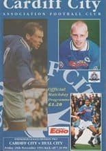 Cardiff City v Hull City 25-Nov-1994