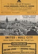 Oxford United v Hull City 08-Apr-1966