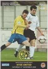 Sollihull Moors v Hyde United 08-Nov-2008