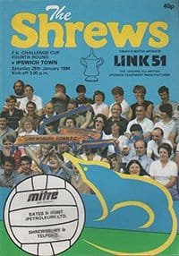 Shrewsbury Town v Ipswich Town 28-Jan-1984