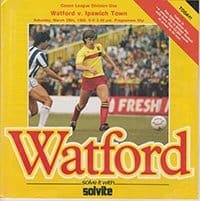 Watford v Ipswich Town 29-Mar-1986
