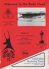 Telford United v Kettering Town 18-Feb-1984