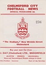 Chelmsford City Reserves v Kettering Town Reserves 25-Jan-1964