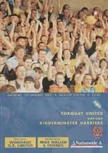 Torquay United v Kidderminster Harriers 05-Jan-2002