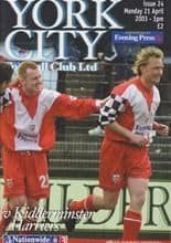 York City v Kidderminster Harriers 21-Apr-2003