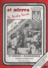 St Mirren v Kilmarnock 20-Aug-1985