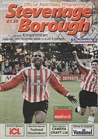 Stevenage Borough v Kingstonian 25-Nov-2000