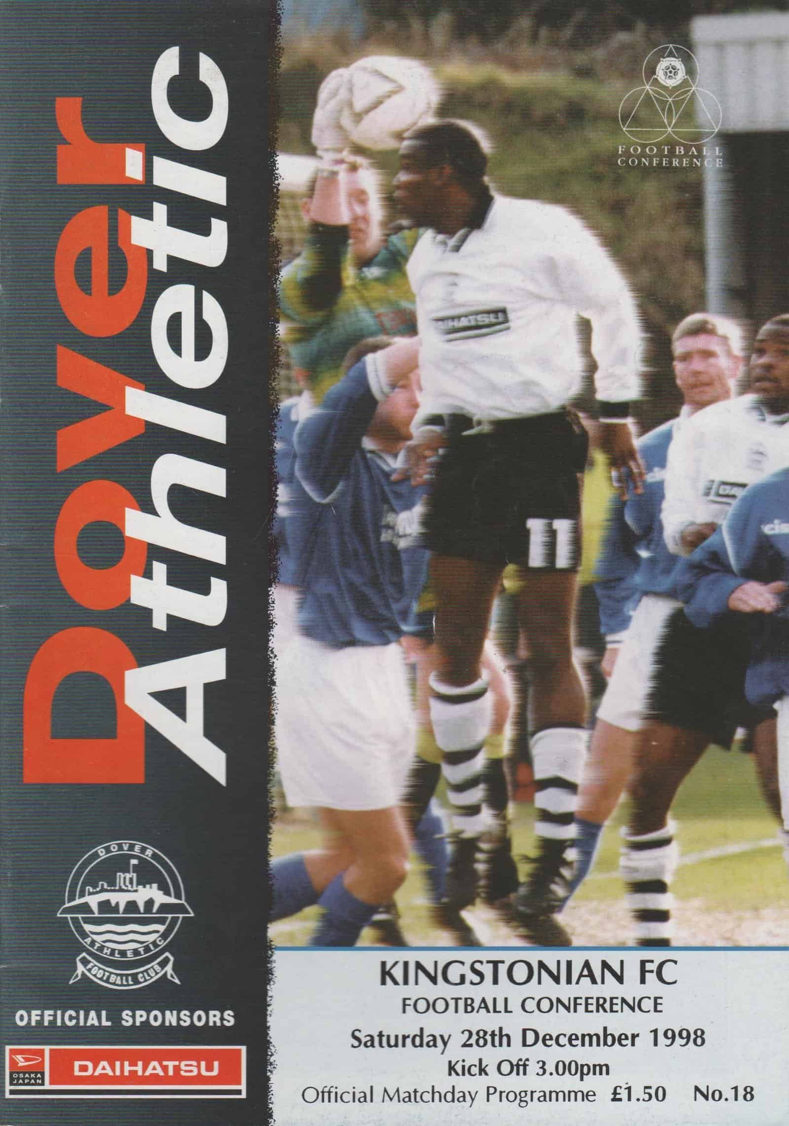 Dover Athletic v Kingstonian 28-Dec-1998