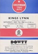 Cheltenham Town v Kings Lynn 07-Dec-1963