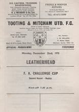 Tooting & Mitcham United v Leatherhead 22-Dec-1975