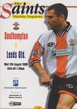 Southampton v Leeds United 11-Aug-1999