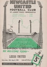 Newcastle United v Leeds United  18-Apr-1959