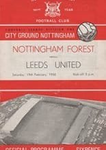 Nottingham Forest v Leeds United 19-Feb-1966