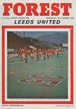 Nottingham Forest v Leeds United 22-Oct-1980