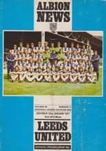 West Bromwich Albion v Leeds United 22-Jan-1977