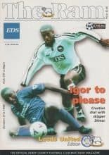 Derby County v Leeds United 31-Oct-1998