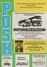 Peterborough United v Leeds United 04-Jan-1986