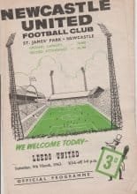 Newcastle United v Leeds United 09-Mar-1963