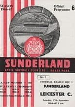 Sunderland v Leicester City 17-Sep-1966