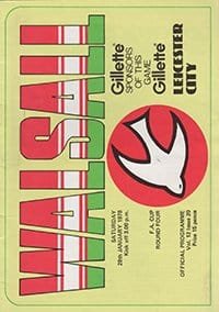 Walsall v Leicester City 28-Jan-1978