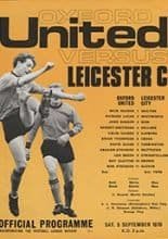 Oxford United v Leicester City 05-Sep-1970