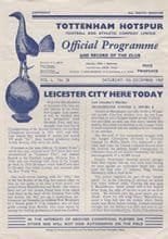 Tottenham Hotspur v Leicester City 07-Dec-1957