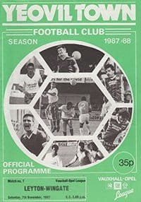 Yeovil Town v Leyton-Wingate 07-Nov-1987