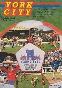 York City v Lincoln City 10-Feb-1990