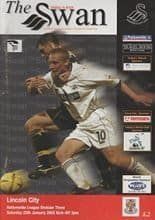 Swansea City v Lincoln City 25-Jan-2003