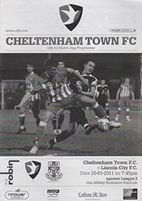 Cheltenham Town v Lincoln City 25-Jan-2011