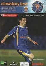 Shrewsbury Town v Lincoln City 25-Apr-2009