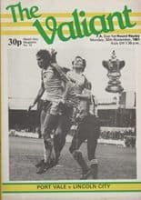 Port Vale v Lincoln City 30-Nov-1981