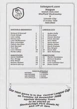 Sheffield Wednesday Reserves v Lincoln City Reserves 14-Oct-2008