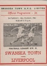 Swansea Town v Liverpool 18-Mar-1961