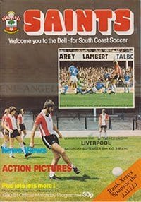 Southampton v Liverpool 20-Sep-1980