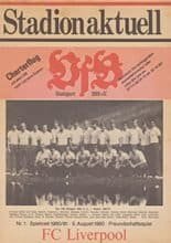 VFB Stuttgart v Liverpool 05-Aug-1980