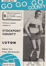 Stockport County v Luton Town 29-Nov-1968