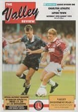 Charlton Athletic v Luton Town 29-Aug-1992