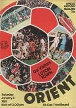 Leyton Orient v Luton Town 03-Jan-1981