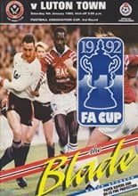 Sheffield United v Luton Town 04-Jan-1992