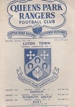 Queens Park Rangers Reserves v Luton Town Reserves 07-Jan-1961