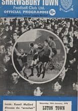 Shrewsbury Town v Luton Town 10-Jan-1970